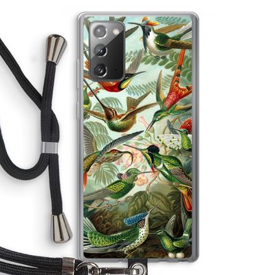 Haeckel Trochilidae: Samsung Galaxy Note 20 / Note 20 5G Transparant Hoesje met koord