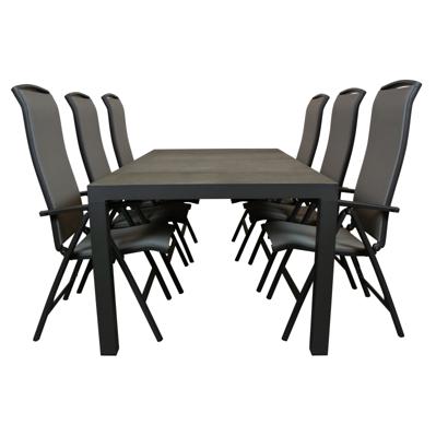 Qopps Levas tuintafel met Houston verstelbare tuinstoel