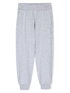 Roberto Cavalli Junior pantalon de jogging à logo brodé - Gris