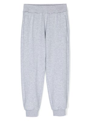 Roberto Cavalli Junior pantalon de jogging à logo brodé - Gris