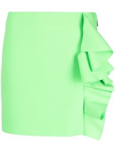 MSGM minijupe à volants - Vert