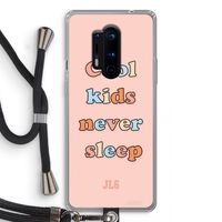 Cool Kids Never Sleep: OnePlus 8 Pro Transparant Hoesje met koord