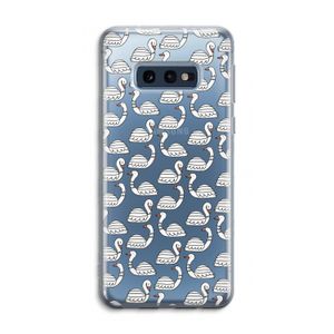 Zwanen: Samsung Galaxy S10e Transparant Hoesje