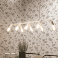 its about RoMi Hanglamp 'Miami' 8-lamps, kleur Wit