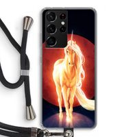 Last Unicorn: Samsung Galaxy S21 Ultra Transparant Hoesje met koord