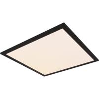 LED Plafondlamp 45cm - 18W Warm Wit 3000K - Mat Zwart Aluminium
