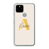 Amber Script: Google Pixel 5 Transparant Hoesje