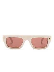 Alexander McQueen Eyewear lunettes de soleil à monture rectangulaire - Tons neutres