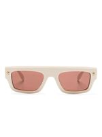 Alexander McQueen Eyewear lunettes de soleil à monture rectangulaire - Tons neutres - thumbnail