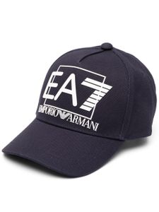 Ea7 Emporio Armani casquette à logo embossé - Bleu