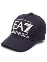 Ea7 Emporio Armani casquette à logo embossé - Bleu - thumbnail