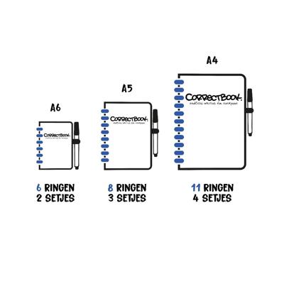 Set Correctbook ringen (3 stuks)