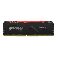 Kingston FURY Beast RGB Werkgeheugenmodule voor PC DDR4 8 GB 1 x 8 GB 2666 MHz 288-pins DIMM CL16 KF426C16BBA/8 - thumbnail