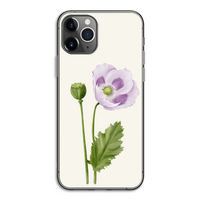 Purple poppy: iPhone 11 Pro Transparant Hoesje