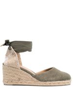 Castañer espadrilles compensées Carina - Vert - thumbnail