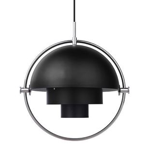 Gubi Multi-Lite Hanglamp - Chroom & Mat zwart