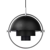 Gubi Multi-Lite Hanglamp - Chroom & Mat zwart - thumbnail