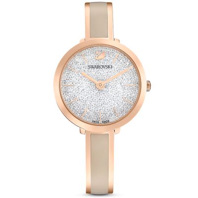 Swarovski 5642218 Horloge Crystalline Delight rosekleurig-grijs 33 mm