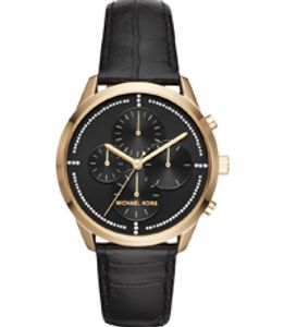 Horlogeband Michael Kors MK2686 Leder Zwart 20mm