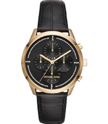Horlogeband Michael Kors MK2686 Leder Zwart 20mm