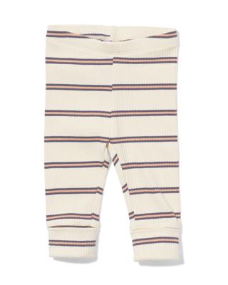 HEMA Newborn Meegroeilegging Strepen Ecru (ecru)