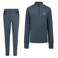 Cruyff Ametrine Trainingspak 1/4-Zip Kids Donkerblauw