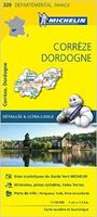 Wegenkaart - landkaart 329 Correze - Dordogne | Michelin - thumbnail