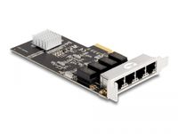 DeLOCK PCI Express x4 Card 4 x RJ45 Gigabit LAN netwerkadapter - thumbnail