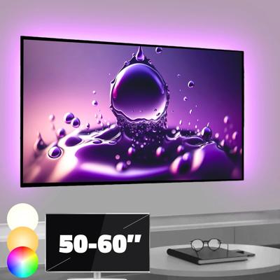 Tv backlight set met 3 RGBWW ledstrips voor tv's 50-60 inch