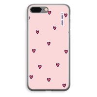 Hartjes: iPhone 8 Plus Transparant Hoesje