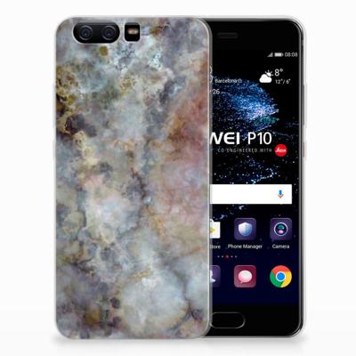 Huawei P10 | TPU | Siliconen hoesje | Marmer Grijs