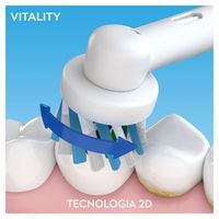 Oral-B Vitality 100 CrossAction Volwassene Roterende-oscillerende tandenborstel Wit - thumbnail