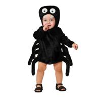 Verkleed set voor peuters - spin - zwart - 2-delig - carnaval/Halloween verkleedkleding