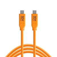 Tether Tools CUC10-ORG USB-kabel 3 m USB 3.2 Gen 1 (3.1 Gen 1) USB C Oranje - thumbnail