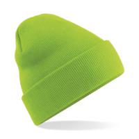 Beechfield basic winter muts/beanie - limegroen - acryl - volwassenen - Winter Essentials/accessoi - thumbnail