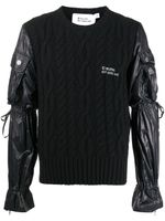 Telfar pull en maille torsadée - Noir