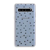 Kleine kattenkopjes: Samsung Galaxy S10 5G Transparant Hoesje