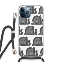 Cats: iPhone 13 Pro Max Transparant Hoesje met koord