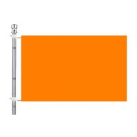 Oranje vlag met vlaggenstok set - oranje - 90 x 150 cm - EK/WK