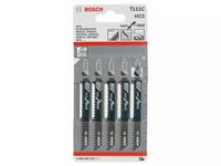 Bosch Accessoires 5x Basic voor hout decoupeerzaagblad T111C - 2608630033 - thumbnail