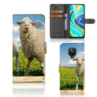 Xiaomi Redmi Note 9 Pro | Note 9S Telefoonhoesje met Pasjes Schaap en Lammetje - thumbnail