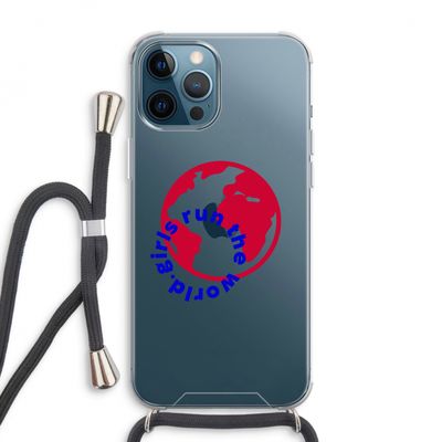 Run The World: iPhone 12 Pro Max Transparant Hoesje met koord