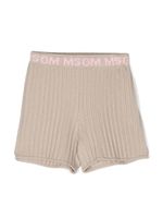 MSGM Kids short en coton - Tons neutres - thumbnail