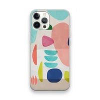 Bold Rounded Shapes: iPhone 12 Pro Max Transparant Hoesje