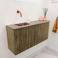 Toiletmeubel Mondiaz Joya Dlux | 91.6 cm | Meubelkleur Dusk | Faye wastafel Arena Wasbak Links | Zonder kraangat(en)
