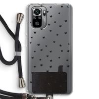 Kleine kattenkopjes: Xiaomi Redmi Note 10S Transparant Hoesje met koord