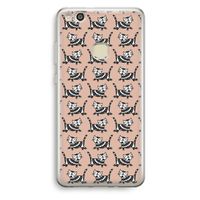 Zwarte poes: Huawei Ascend P10 Lite Transparant Hoesje