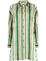 3.1 Phillip Lim robe-chemise en coton à rayures - Vert