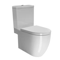 Toilet Combi S-Trap/P-Trap Sapho Pura 36x68 Wit ExtraGlaze
