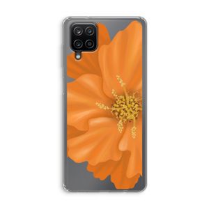 Orange Ellila flower: Samsung Galaxy A12 Transparant Hoesje